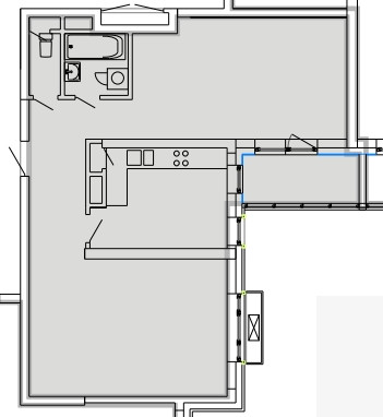 Двухкомнатная квартира 70.9 м²